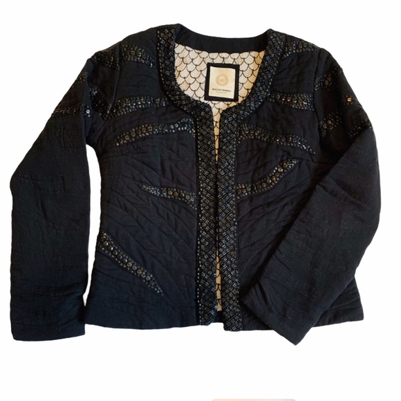 Stunning European Beaded and Quilted Jacket - Picture 2 of 9